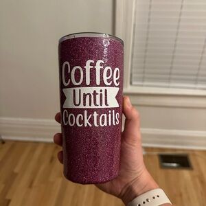 BRAND New! Glittery Purple Tumbler